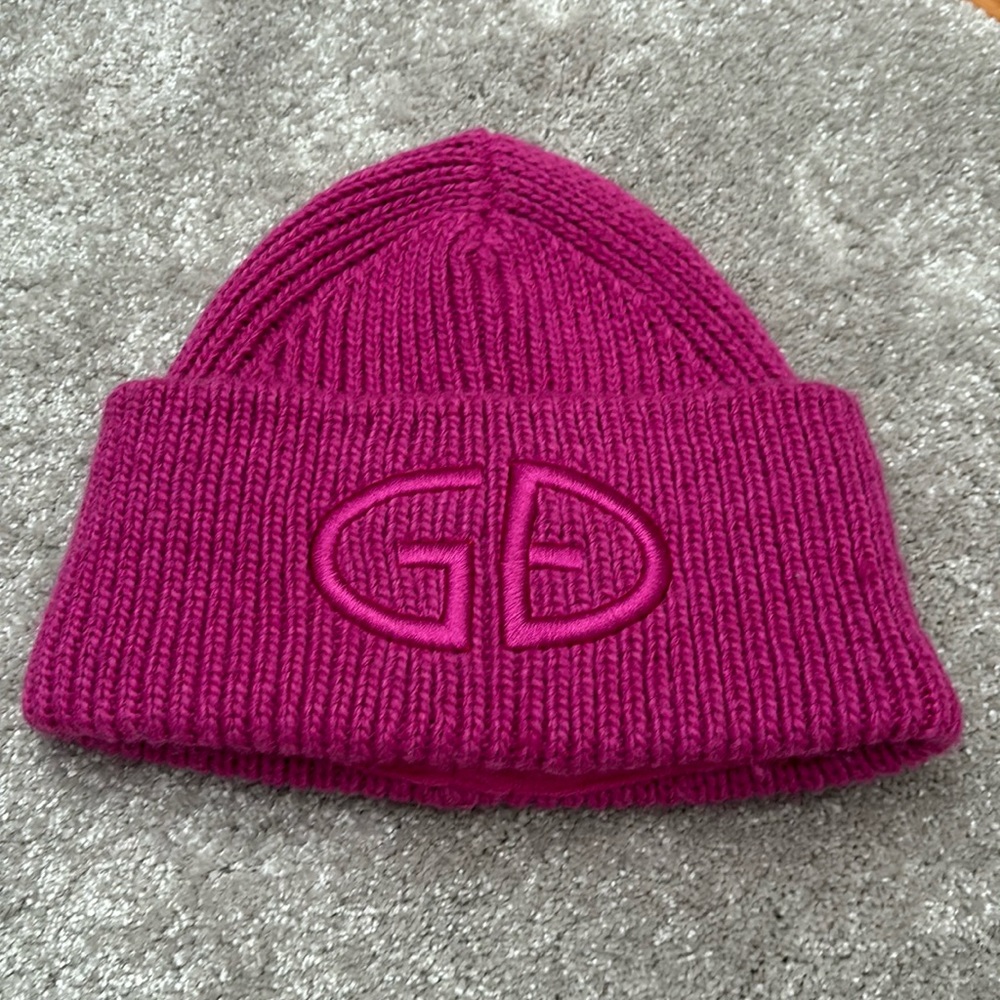 Goldbergh pink knit beanie